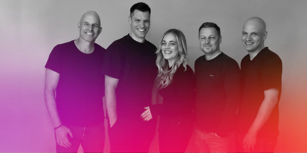 Das One Beyond Search Team - Paavo, Daniel, Chrissy, Markus und Matts