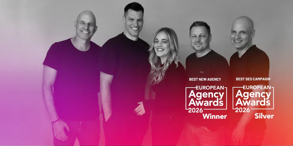 Das One Beyond Search Team - Paavo, Daniel, Chrissy, Markus und Matts