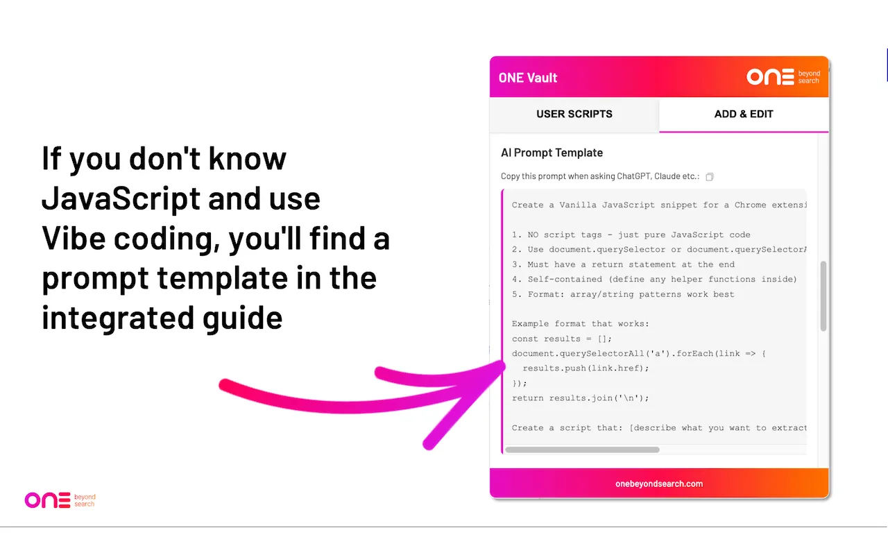 ONE Vault Extension Info 3