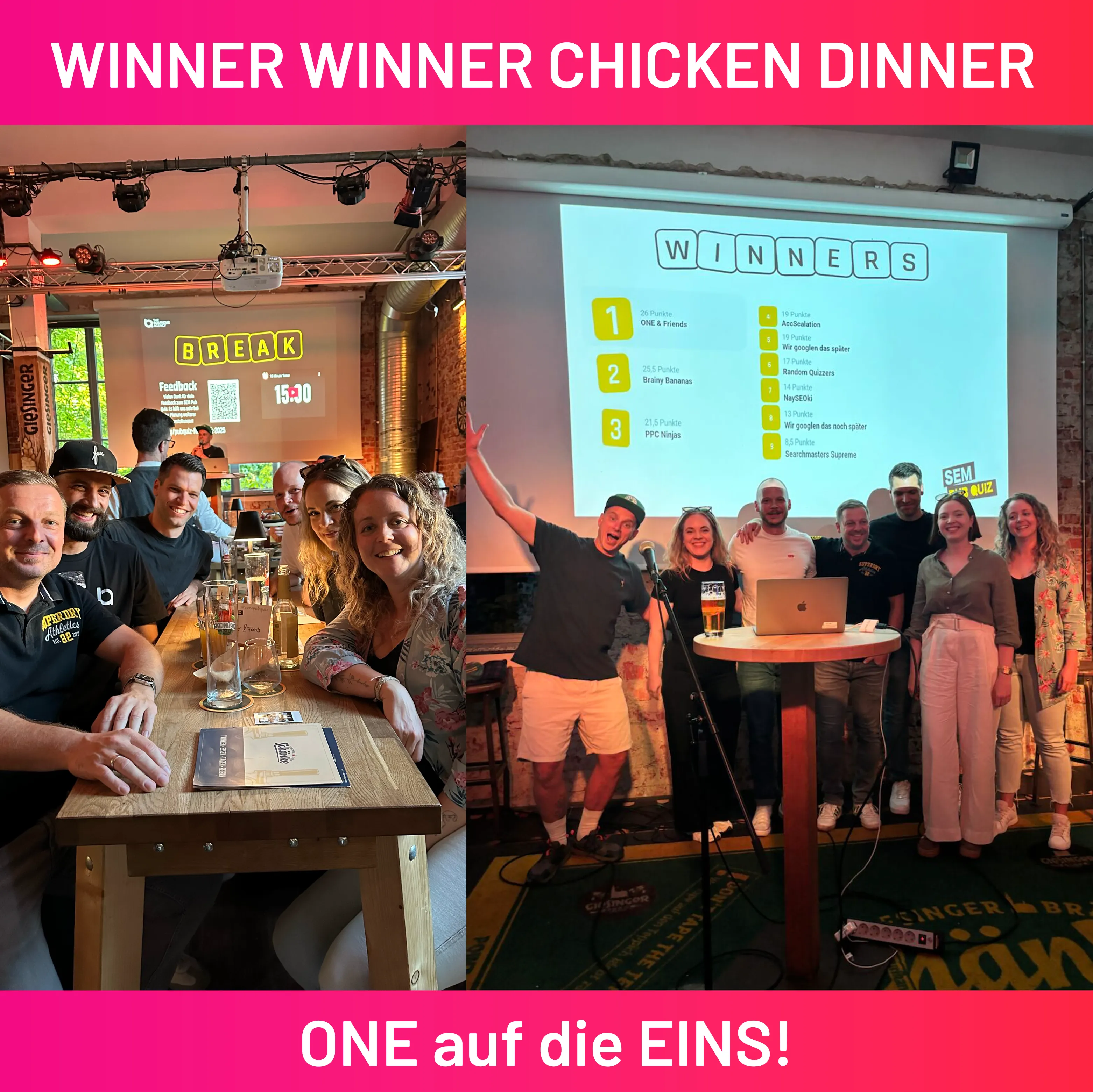 SEM Pub Quiz - Charity Edition Gewinner
