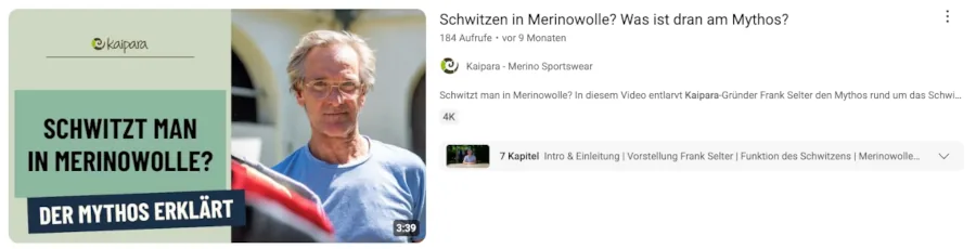 Screenshot des YouTube Thumbnails für das Kapiapra Video 